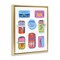 Stupell Industries Bright & Pastel Sardine Tins Floating Frame, design by Bex Morley Design